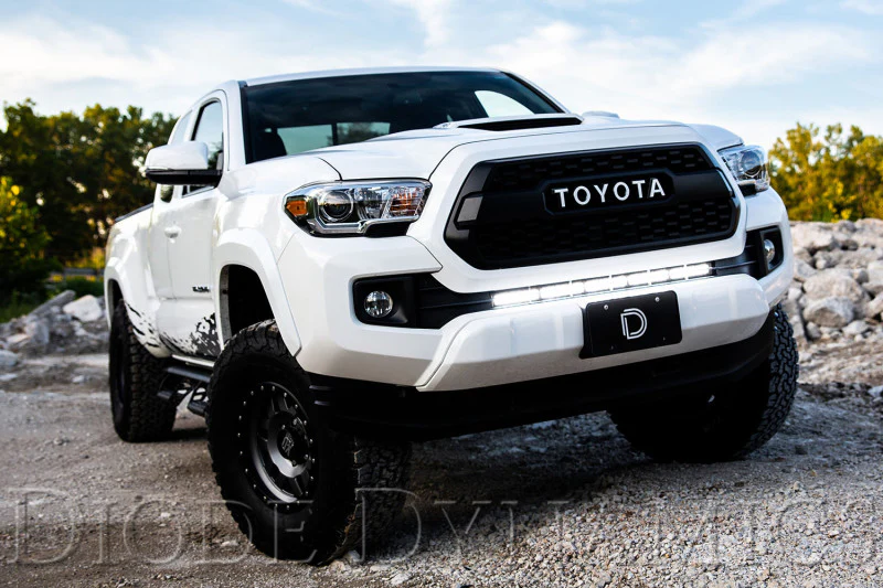 Diode Dynamics 16-21 Toyota Tacoma SS30 Stealth Lightbar Kit - Amber Combo - Image 8