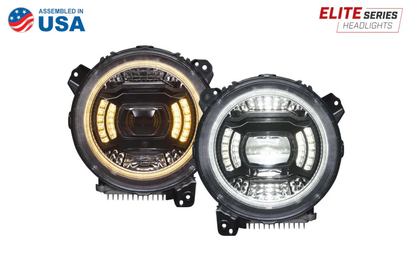 Diode Dynamics 18-23 Jeep JL Wrangler Elite Max LED Headlamps - Image 7