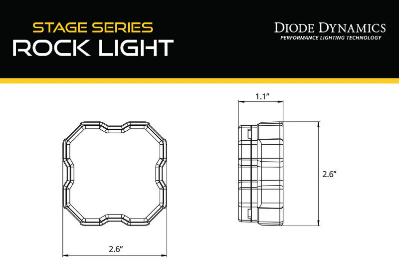 Diode Dynamics Stage Series Rock Light Magnet Mount Adapter Kit (one) - Image 3