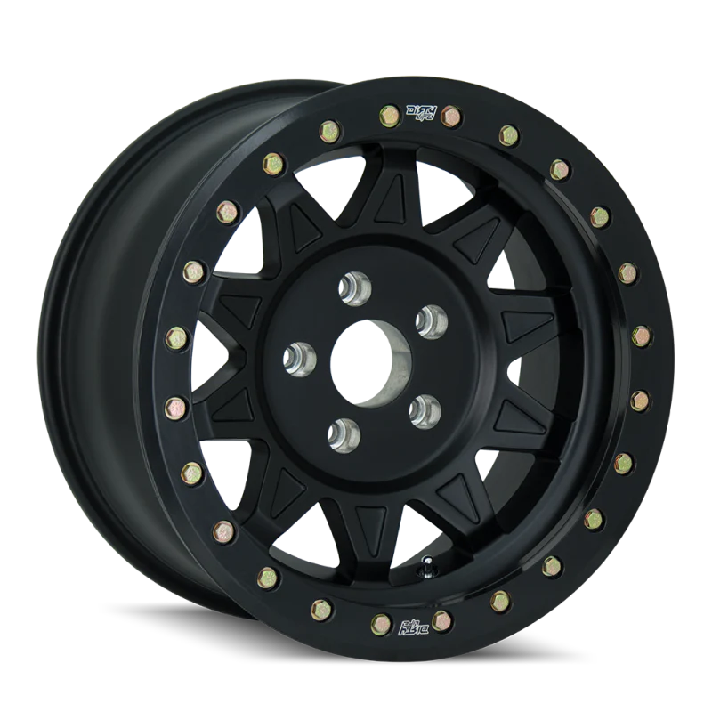 Dirty Life 9302 Roadkill 17x9/8x170 BP/-14mm Offset/130.8mm Hub Matte Black Wheel - Beadlock - Image 2