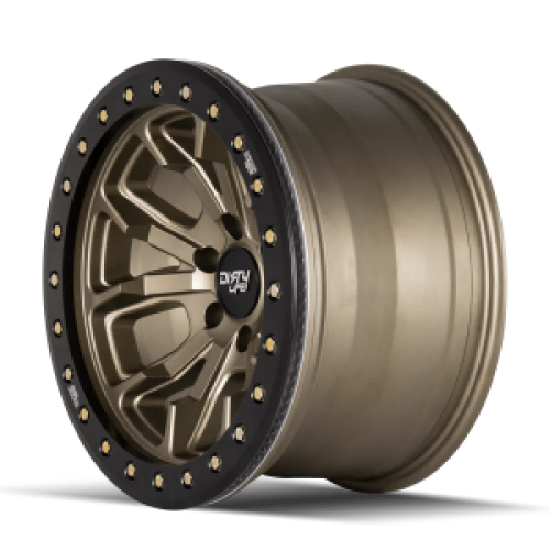 Dirty Life 9303 DT-1 17x9 / 8x170 BP / -12mm Offset / 130.8mm Hub Satin Gold Wheel - Beadlock