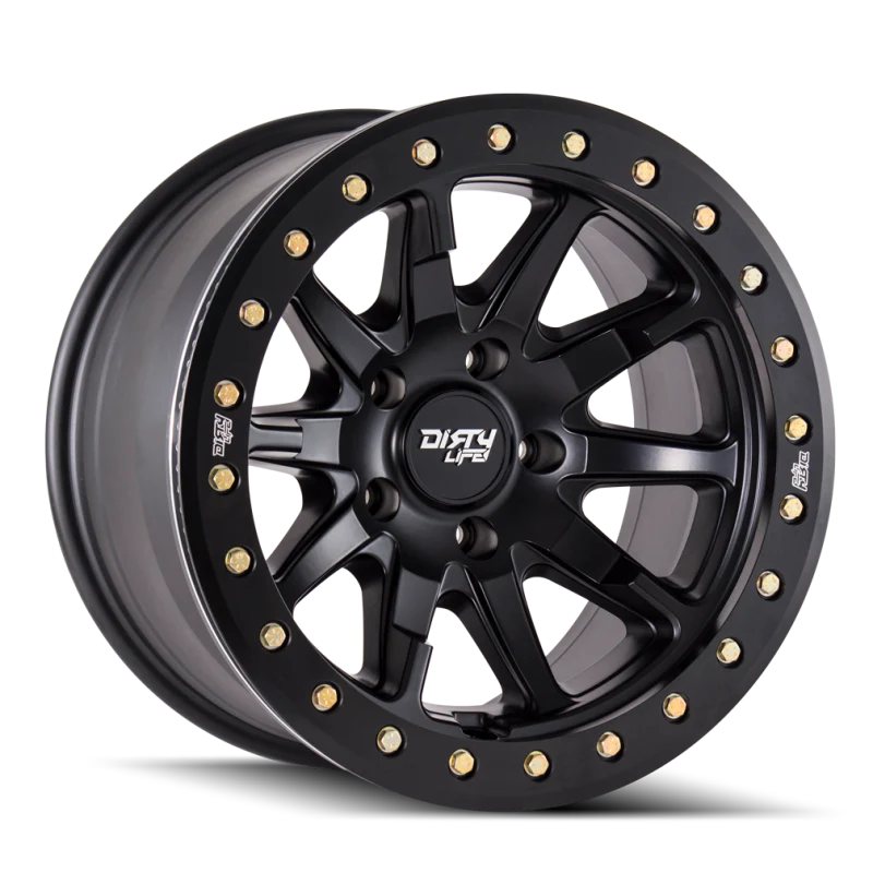 Dirty Life 9304 DT-2 20x9 / 6x135 BP / 12mm Offset / 87.1mm Hub Matte Black Wheel - Beadlock