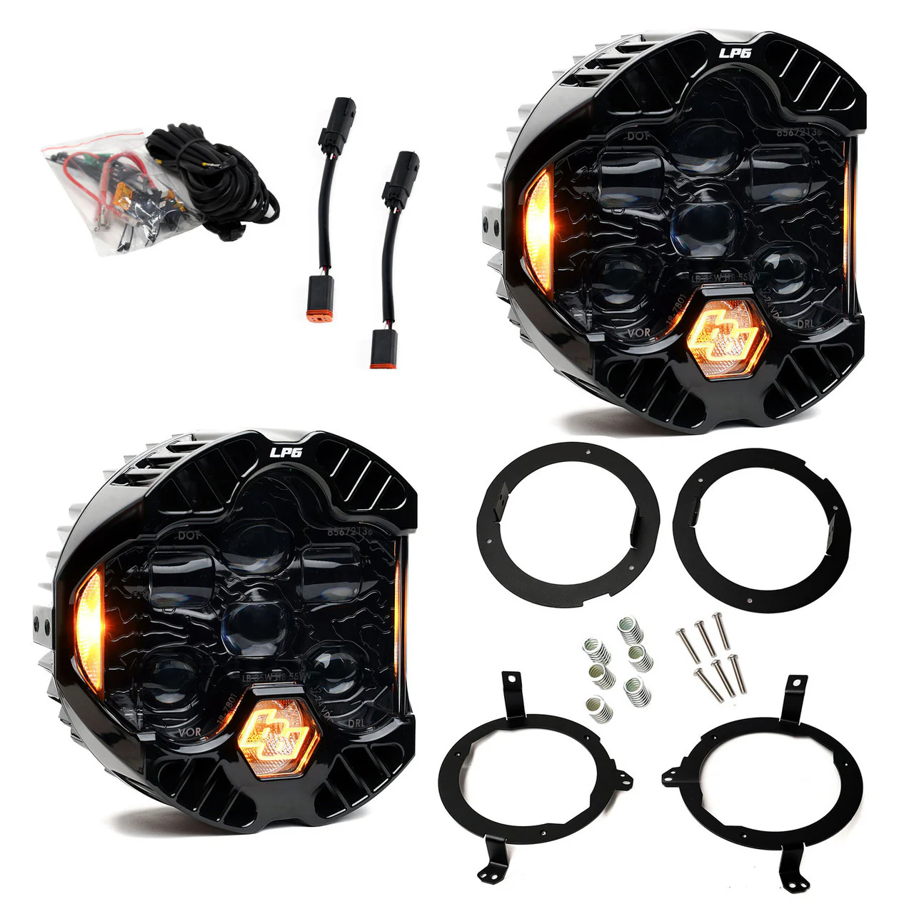 DOT LP6 LED Headlight Kit - Jeep 2018-2025 Wrangler JL; 2020-2025 Gladiator JT; NOTE w/Halogen Headlights - Image 4