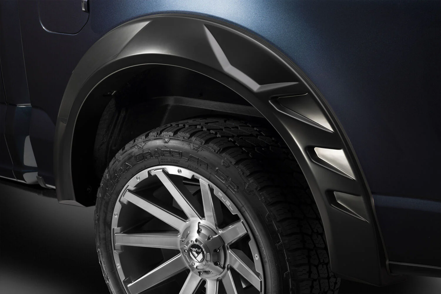 DRT Fender Flares Black Smooth Finish 4-Piece Set For 2019-2024 1500 Husky Liners - 2805934