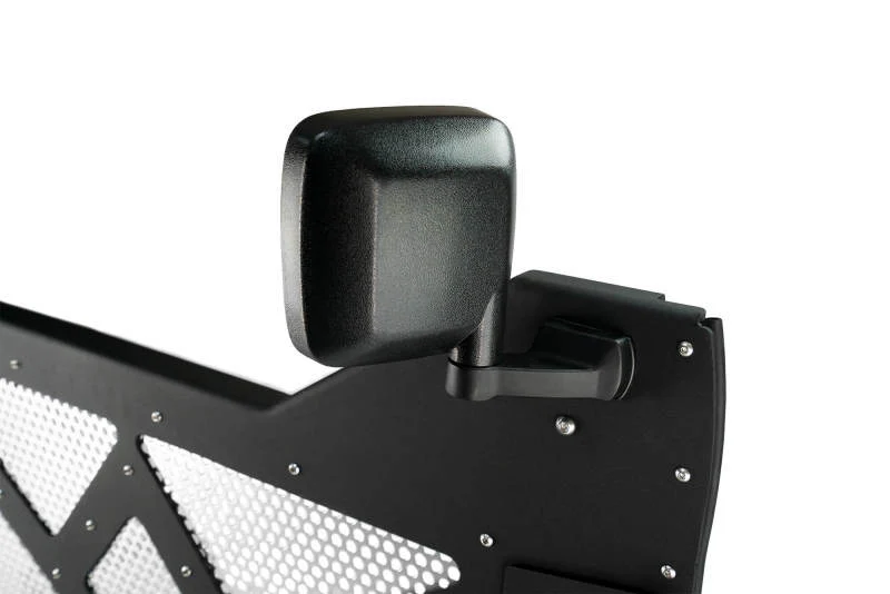 DV8 18-22 Jeep 4 Door JL/JT Aluminum Half Doors with Perforated Mesh Front - Image 3