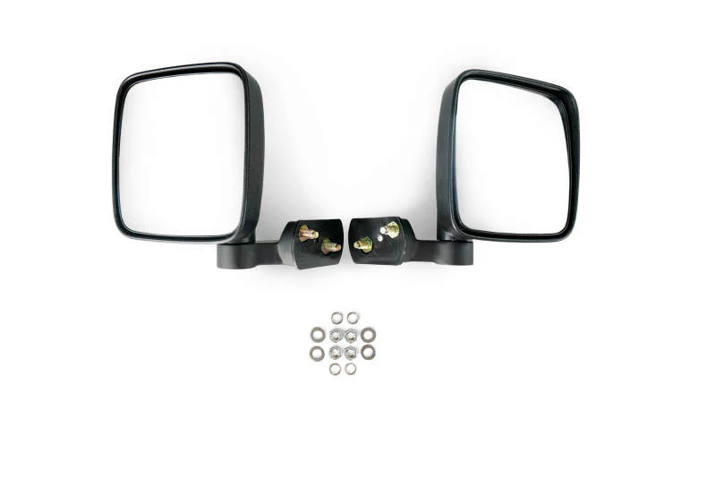 DV8 18-22 Jeep 4 Door JL/JT Aluminum Half Doors with Perforated Mesh Front - Image 4