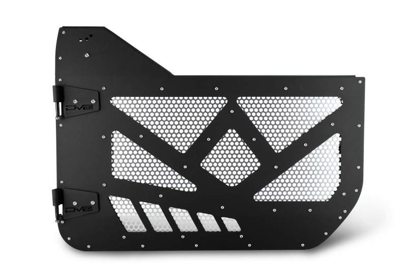 DV8 18-22 Jeep 4 Door JL/JT Aluminum Half Doors with Perforated Mesh Front - Image 5
