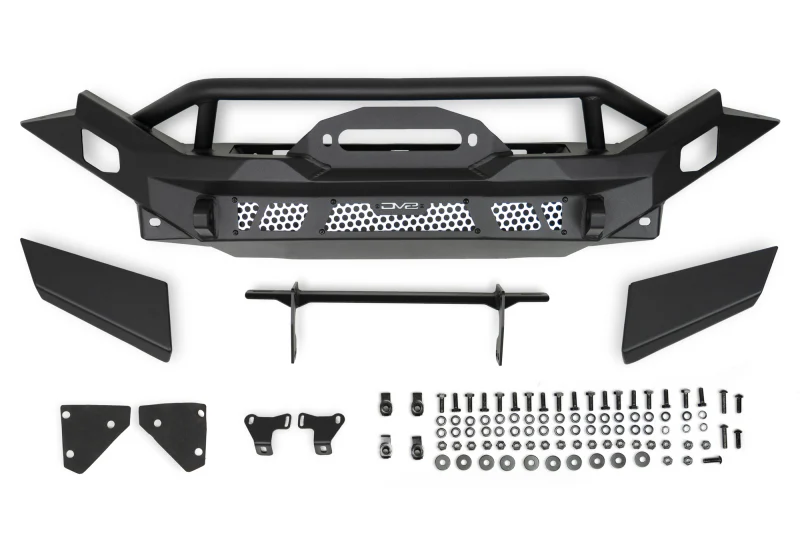 DV8 Offroad 07-18 Jeep Wrangler JK / 18-23 Wrangler JL / 20-23 Gladiator JT MTO Series Front Bumper - Image 12