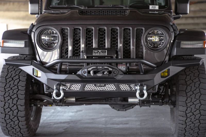 DV8 Offroad 07-18 Jeep Wrangler JK / 18-23 Wrangler JL / 20-23 Gladiator JT MTO Series Front Bumper - Image 19