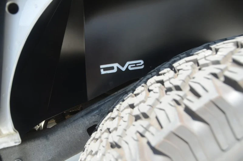 DV8 Offroad 07-18 Jeep Wrangler JK Rear Aluminum Inner Fender - Black - Image 4