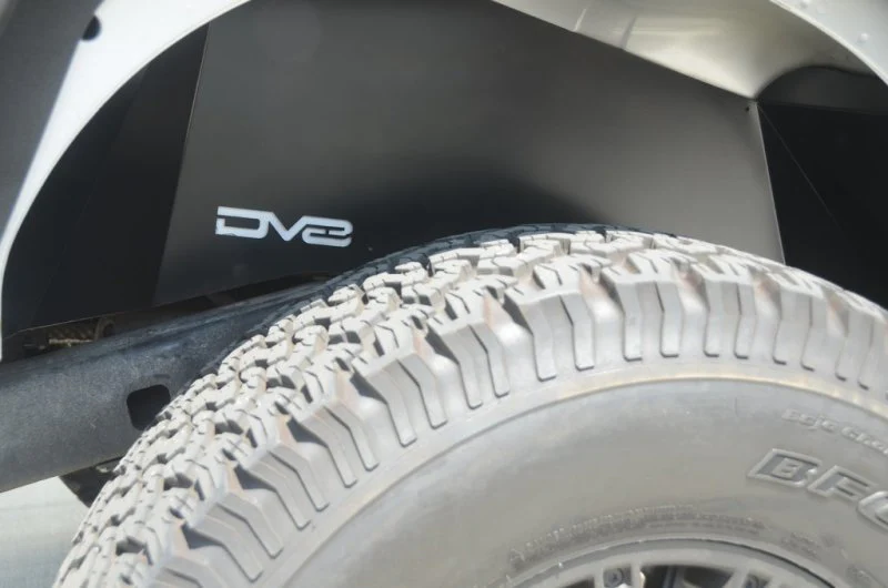 DV8 Offroad 07-18 Jeep Wrangler JK Rear Aluminum Inner Fender - Black - Image 5