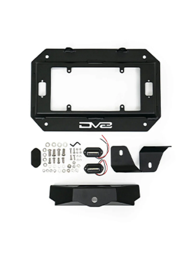 DV8 Offroad 18-22 Jeep Wrangler JL Spare Tire Delete Kit w/Light Mounts - Image 7