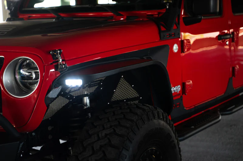DV8 Offroad 20-23 Jeep Gladiator JT Slim Fender Flares - Image 13