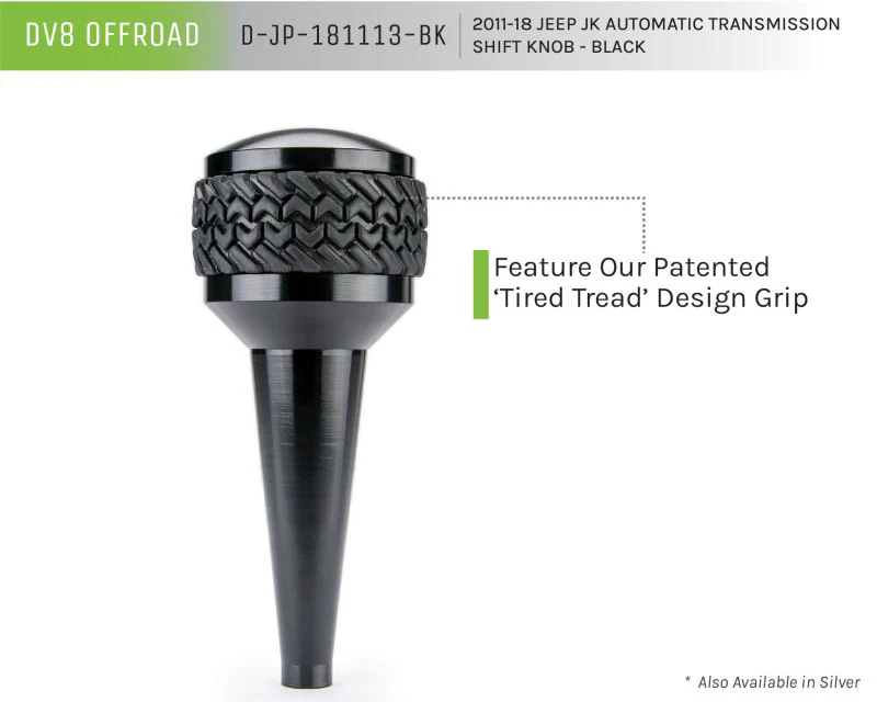 DV8 Offroad 2011-2018 Jeep JK Shift Knob Automatic Black - Image 12