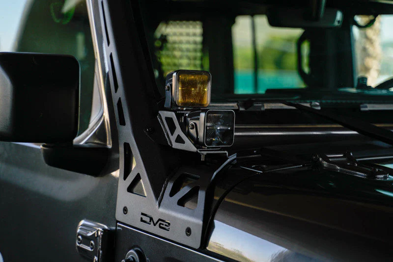 DV8 Offroad 2018+ Jeep Wrangler JLO A Pillar Dual Light Pod Mounts - Image 15