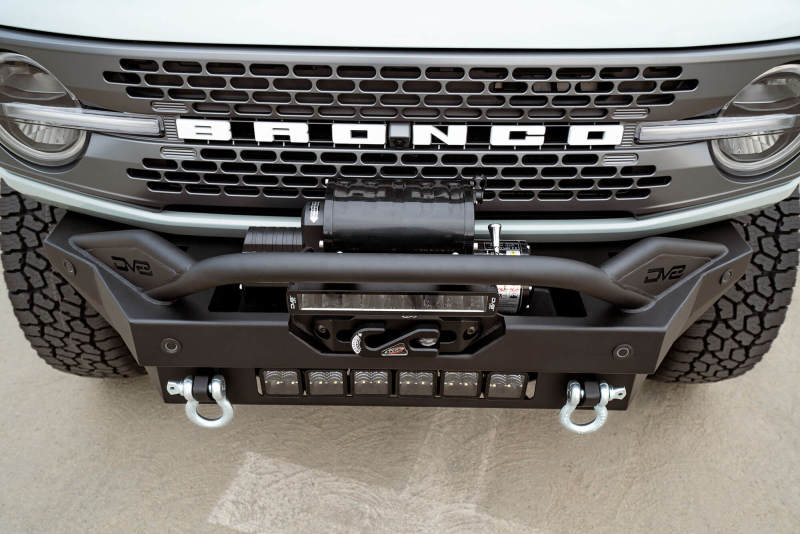 DV8 Offroad 2021+ Ford Bronco Modular Front Bumper Winch Capable w/ Auxiliary Light Mounts - Image 6