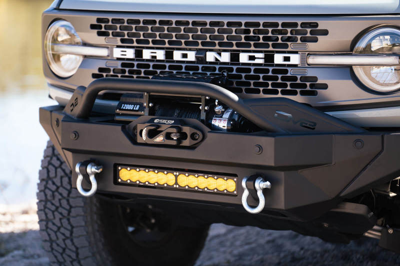 DV8 Offroad 2021+ Ford Bronco Modular Front Bumper Winch Capable w/ Auxiliary Light Mounts - Image 7