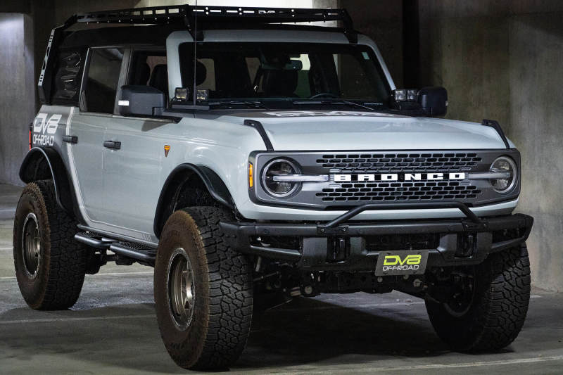DV8 Offroad 21-22 Ford Bronco Factory Front Bumper Licence Relocation Bracket - Front - Image 16
