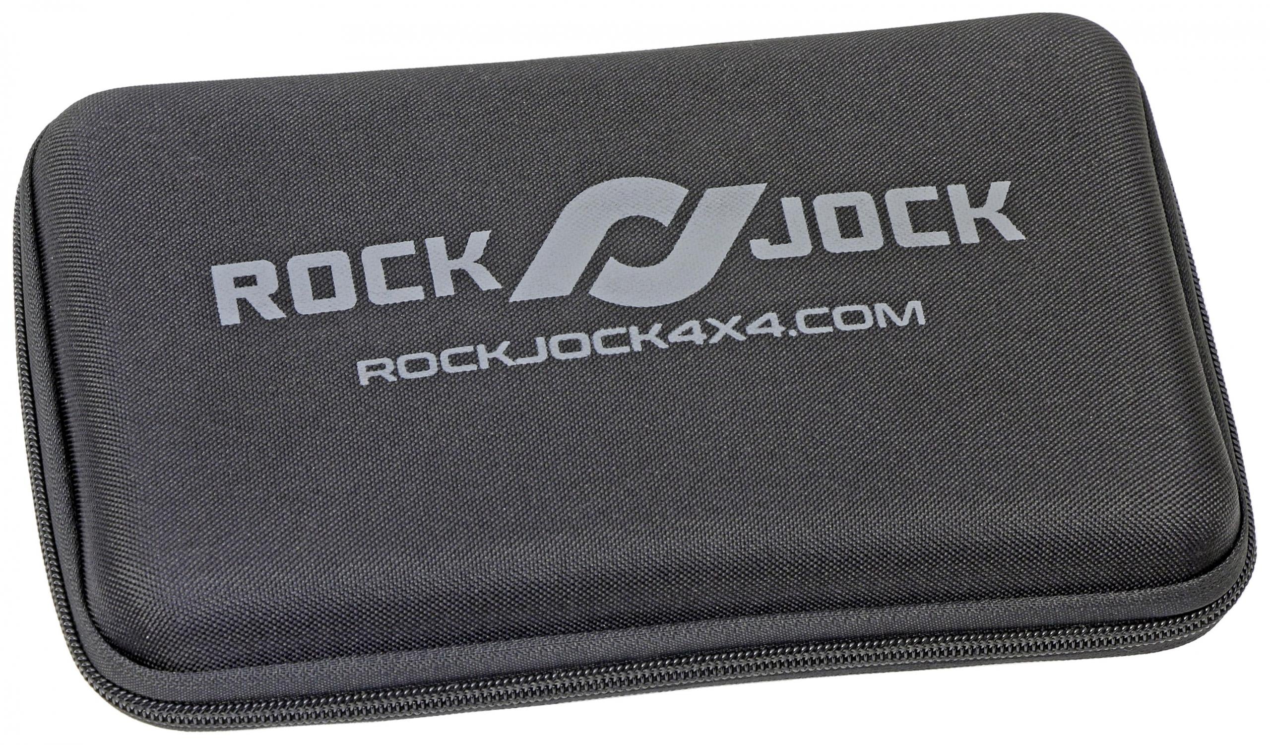 Elite Analog Tire Deflator 3 Inch Stainless Steel Liquid Filled Gauge Rubber Cover Zipper Case RockJock 4x4 - RJ-560200-101 - Image 3