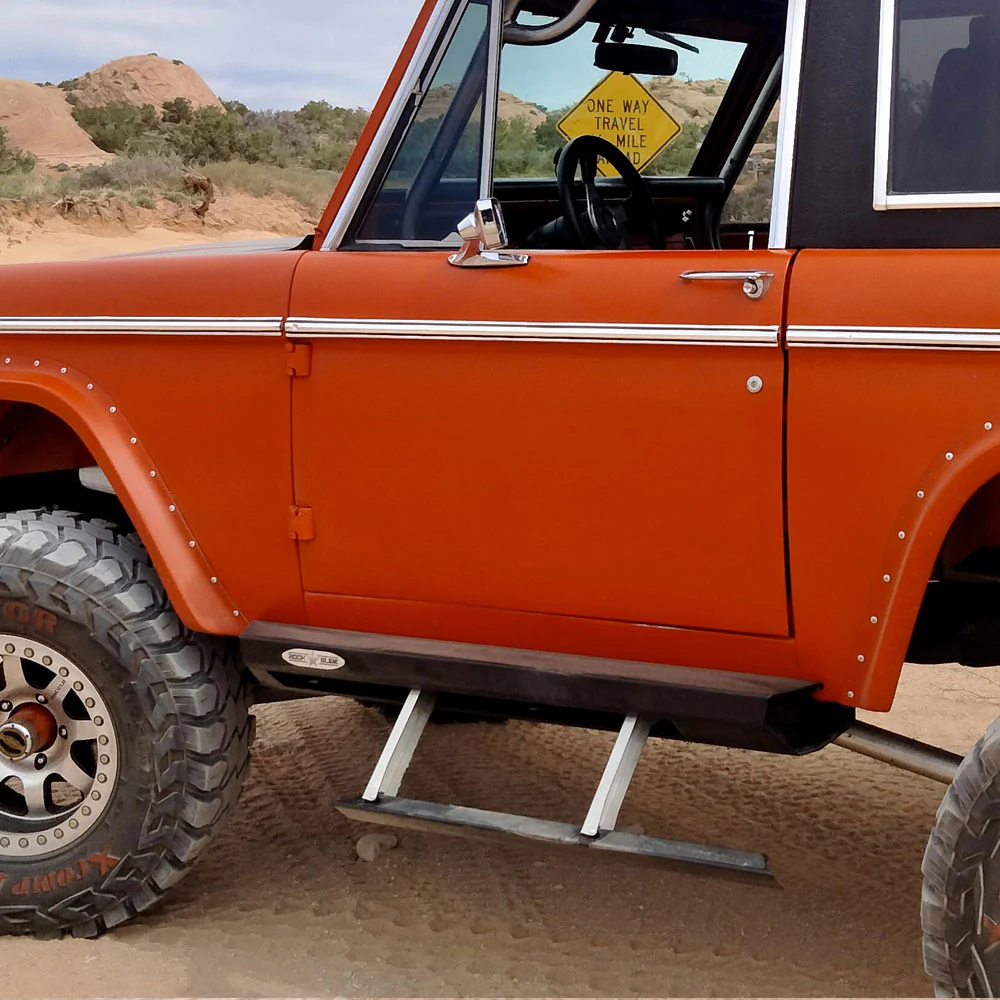 Ford Bronco 1St Generation Step Sliders 2 Boxes Rock Slide Engineering - BD-SS-300-B1G - Image 4