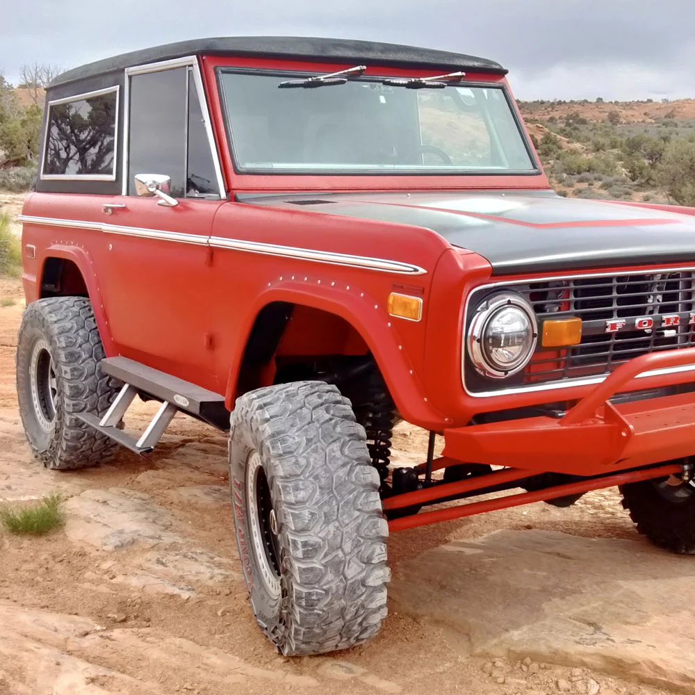Ford Bronco 1St Generation Step Sliders 2 Boxes Rock Slide Engineering - BD-SS-300-B1G - Image 7