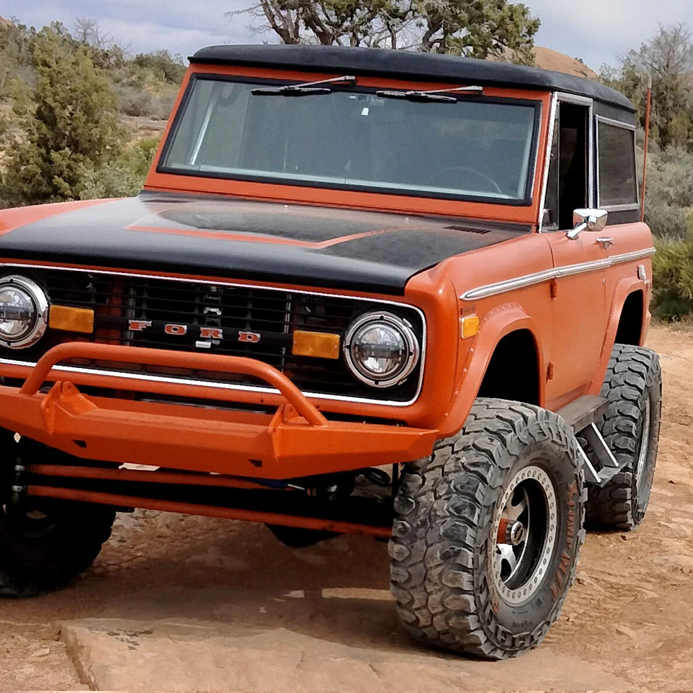 Ford Bronco 1St Generation Step Sliders 2 Boxes Rock Slide Engineering - BD-SS-300-B1G - Image 8