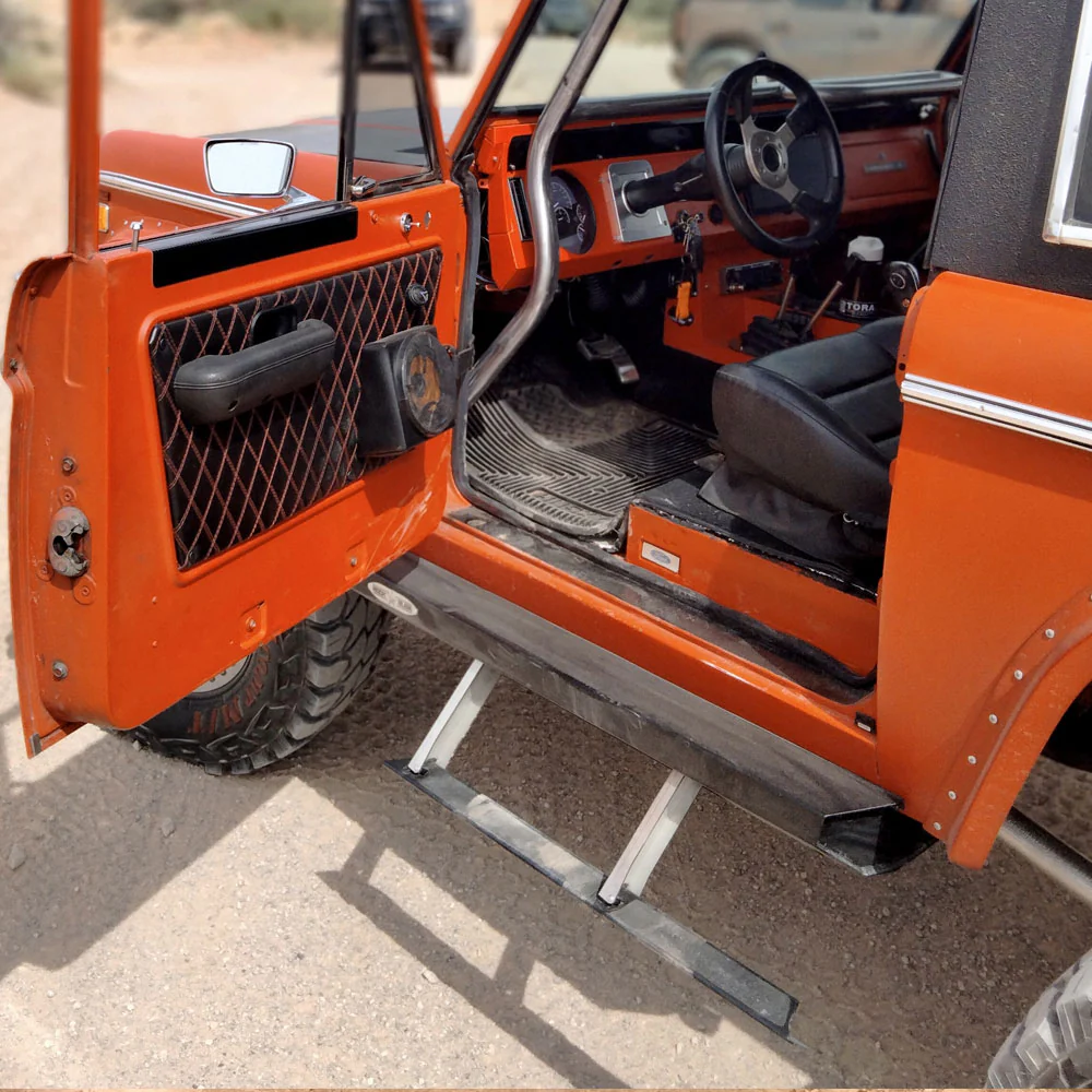 Ford Bronco 1St Generation Step Sliders 2 Boxes Rock Slide Engineering - BD-SS-300-B1G - Image 9