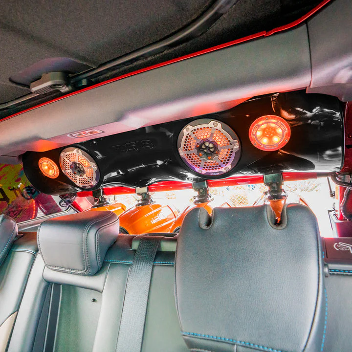 Ford Bronco 6th Gen 4-Door Overhead Bar System fits 4 x 8" speakers + 2 x 6.5" Speakers and 2 x 3.78" Tweeters - Image 3
