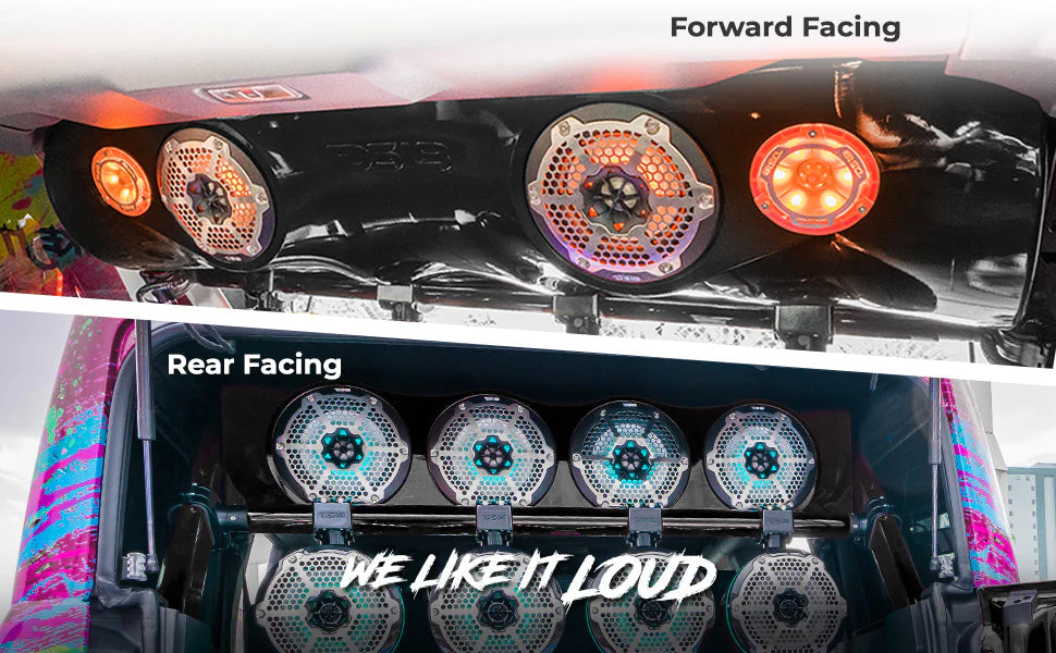 Ford Bronco 6th Gen 4-Door Overhead Bar System fits 4 x 8" speakers + 2 x 6.5" Speakers and 2 x 3.78" Tweeters - Image 4