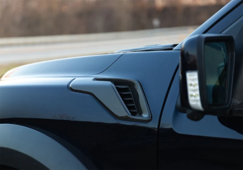 Ford Racing 21-24 F-150 Raptor Carbon Fiber Fender Vent Set - Gloss - Image 3