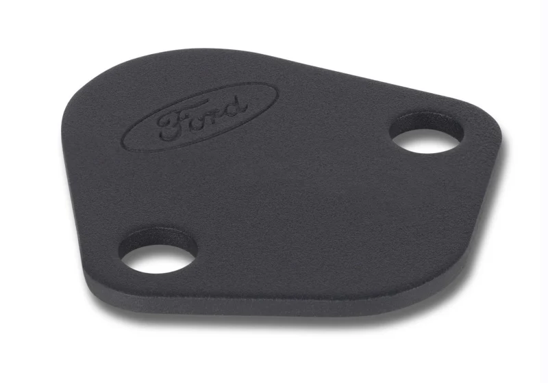 Ford Racing Fuel Pump Block Off Plate - Black Crinkle Finish w/ Ford Oval - Image 6