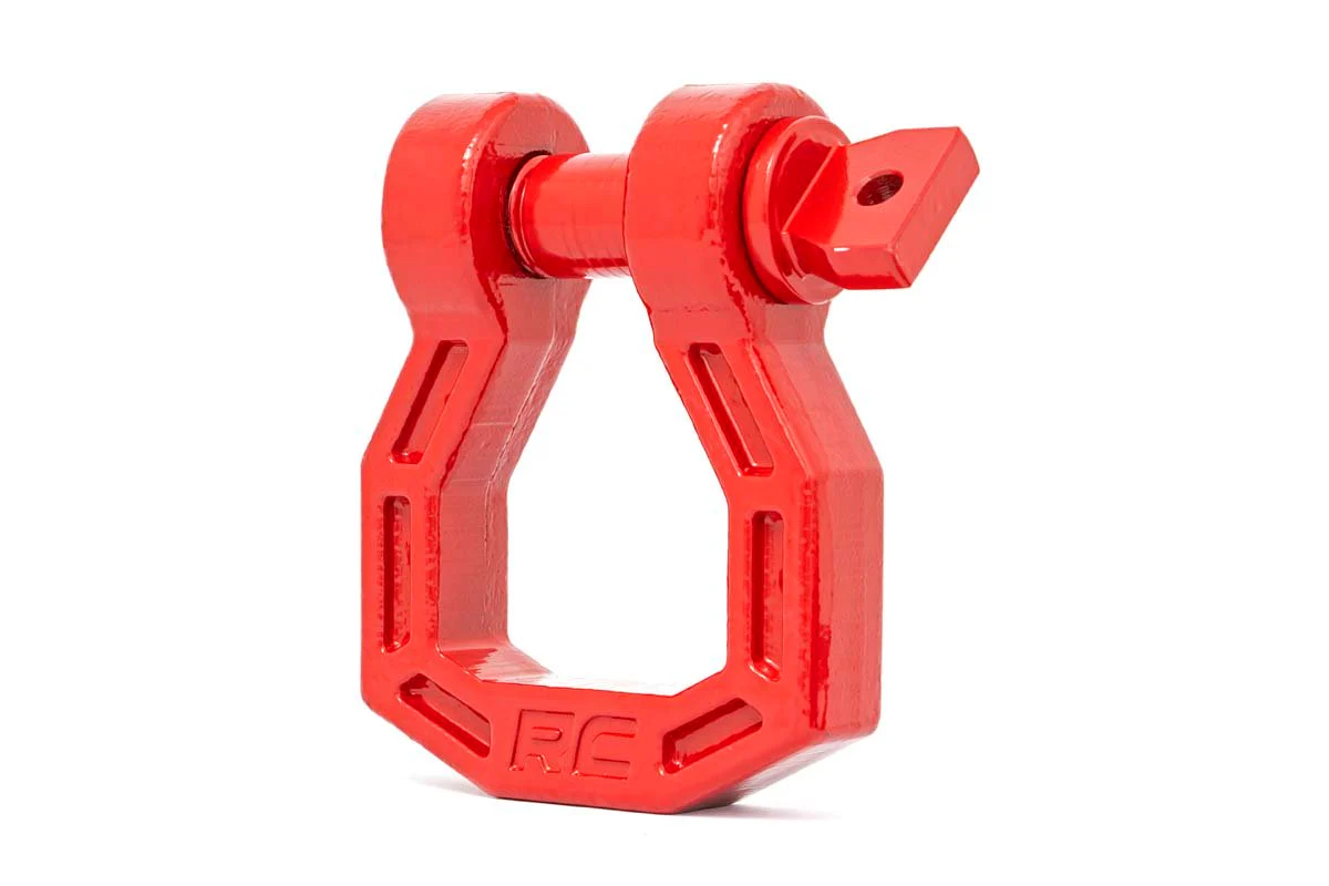 Forged D-Ring Set Red Pair Rough Country - RS119 - Image 6
