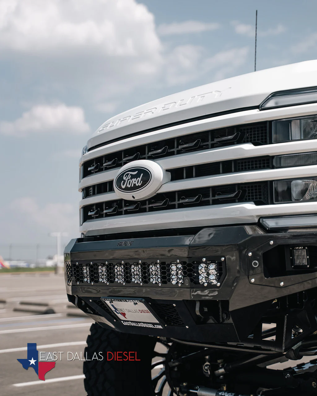 Freedom Front Bumper Base For 2023-2026 Ford F250/F350 Superduty Non-winch Sensor Cutouts Texture Black Powdercoat Bodyguard Bumpers - NAF23BYTNN - Bodyguard Bumpers - Image 4