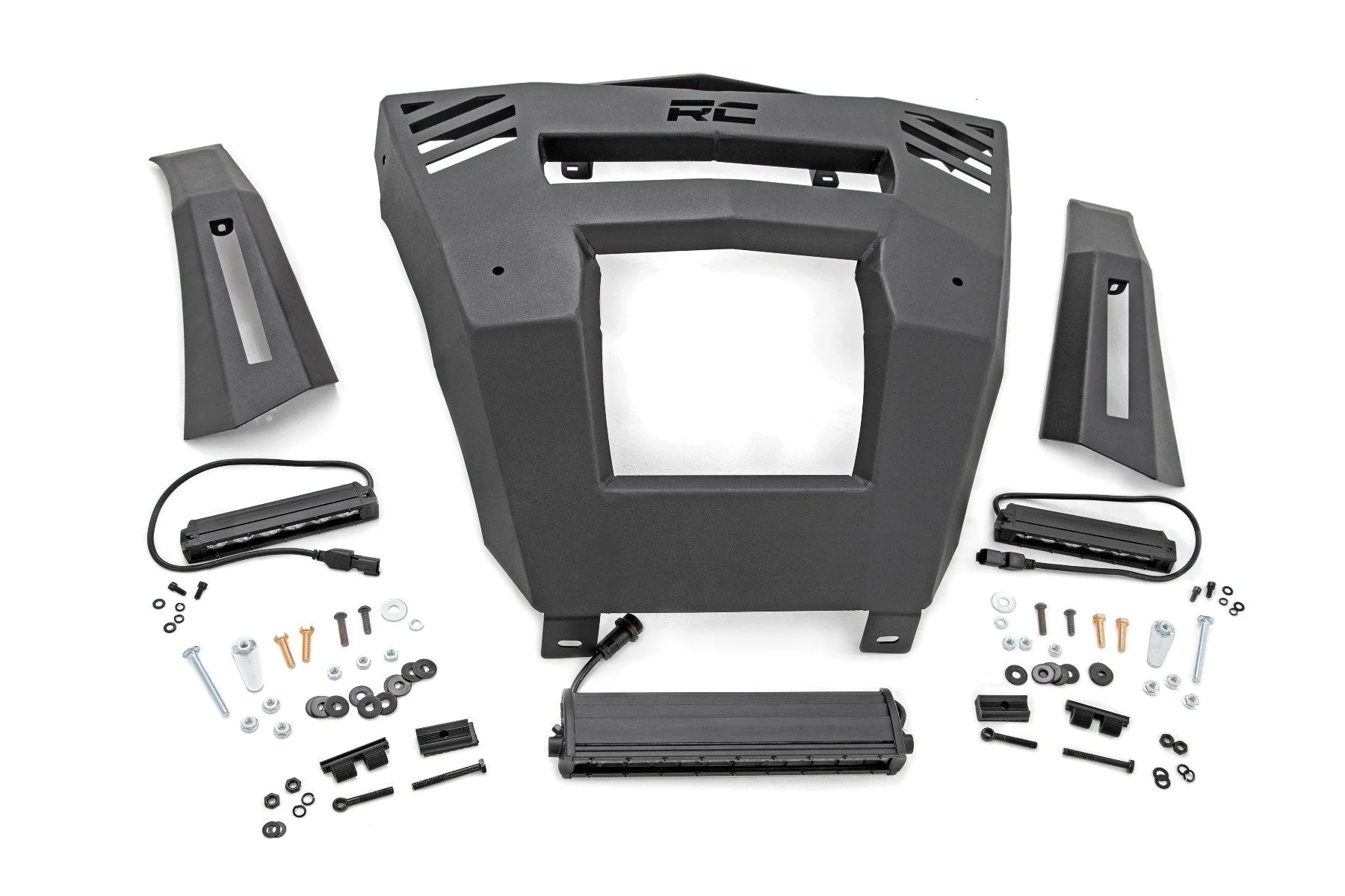 Front Bumper with 12 Inch and 6 Inch Pair Combo 16-22 Can-Am Defender Rough Country - 97069 - Image 5