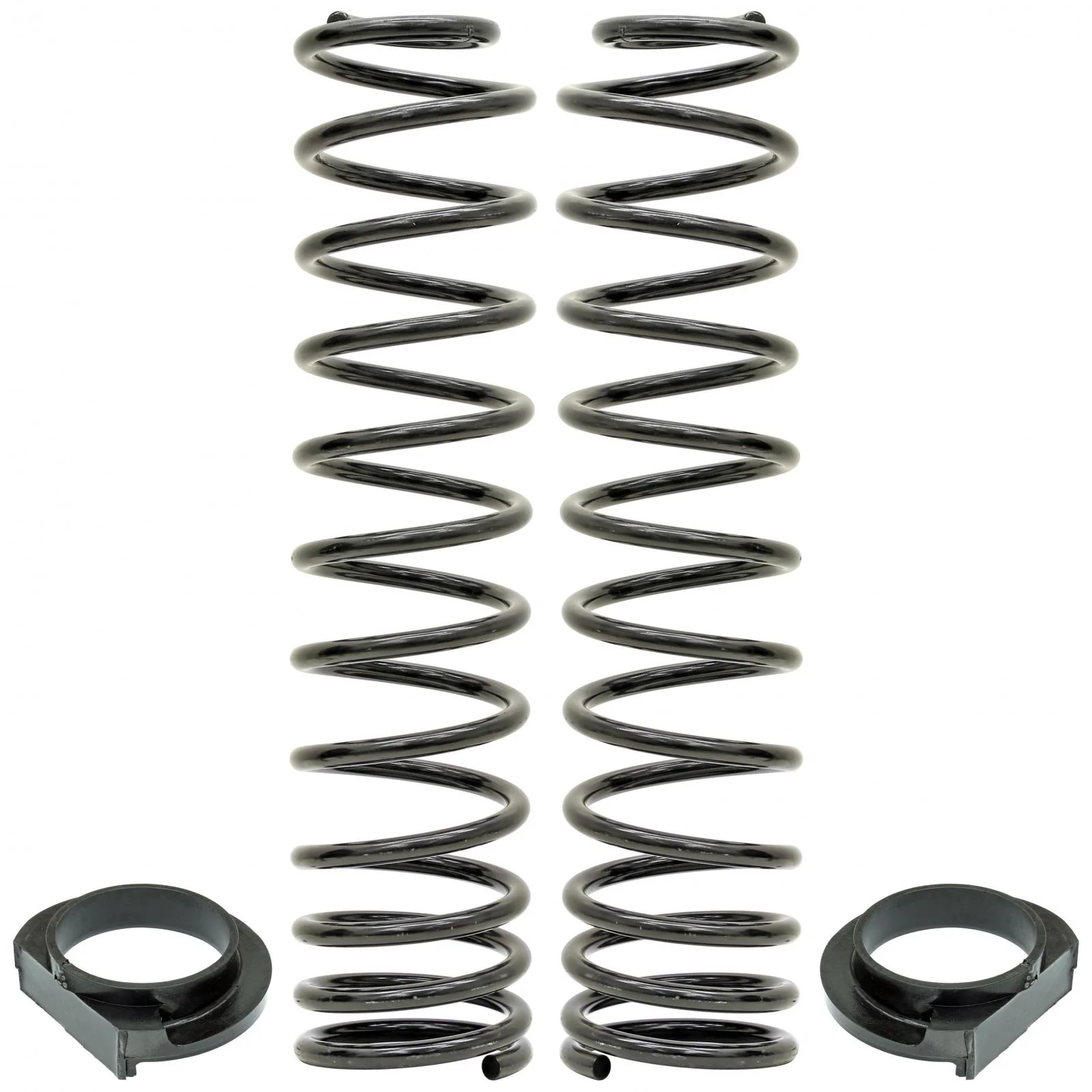 Front Coil Springs 18-Up Wrangler JL 4 Inch Lift Includes Urethane Isolators Pair RockJock 4x4 - CE-9818FS