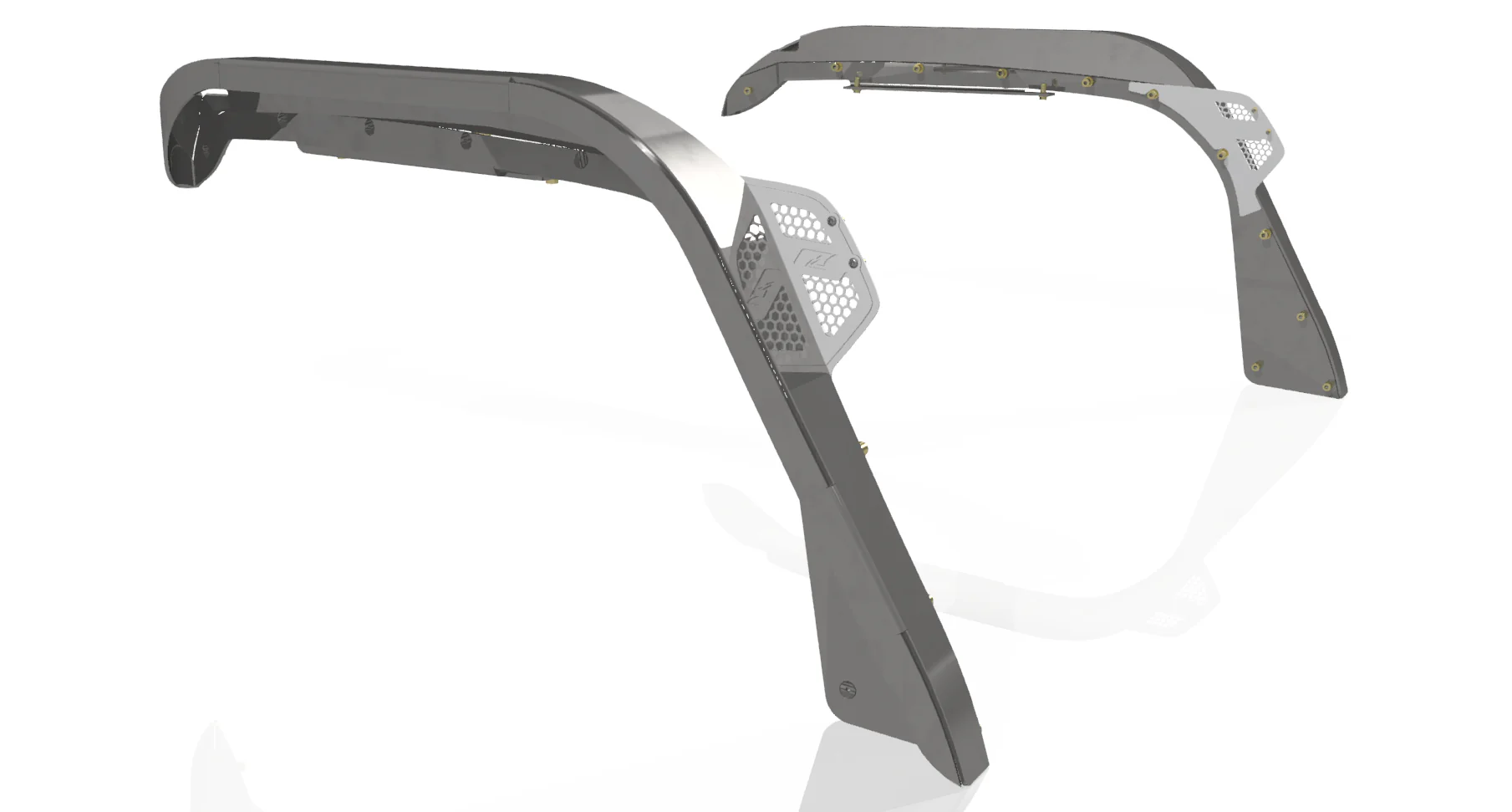 Front Highline Fenders for 2018-Present Jeep JL/JLU/JT Motobilt - MB1196 - Image 2