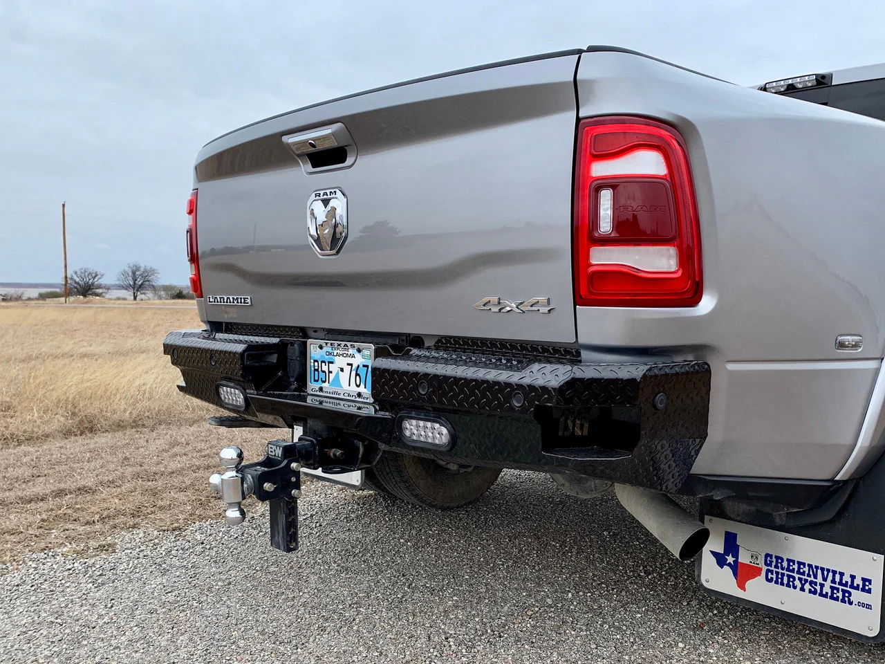 FT Rear Bumper For 2019-2026 Ram 2500/3500 HD Sensor Cutouts Gloss Black Powdercoat Bodyguard Bumpers - KFR19BYG - Bodyguard Bumpers - Image 3