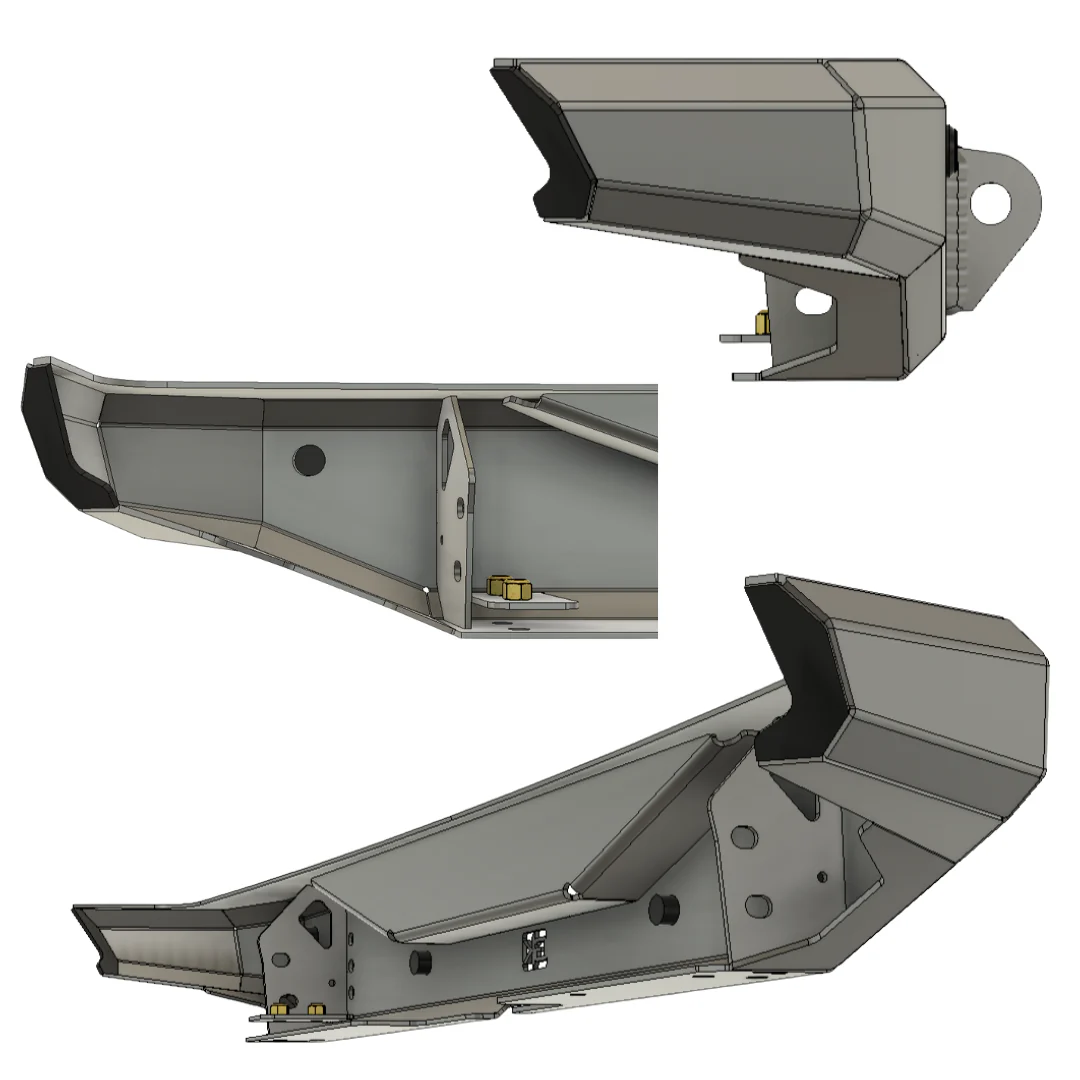 Gauntlet Series Rear Bumper for Jeep JL Wrangler (2018+) - Image 2