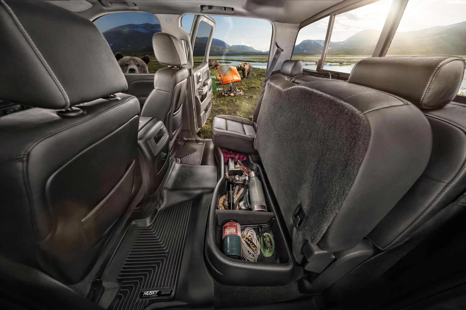 Husky Under Seat Storage Box Silverado/Sierra Extended Cab Models - 09011 - Image 3