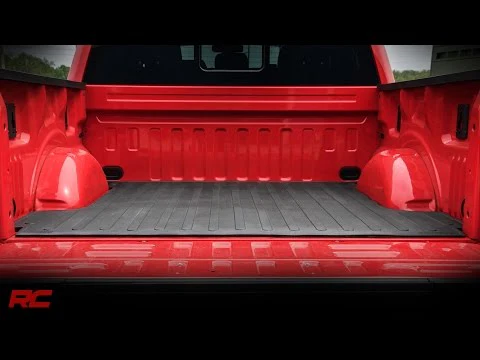 GM Bed Mat RC Logos 07-18 1500 / 07-19 HD PU - 5 Foot 8 Inch Bed Rough Country - RCM680 - Image 4