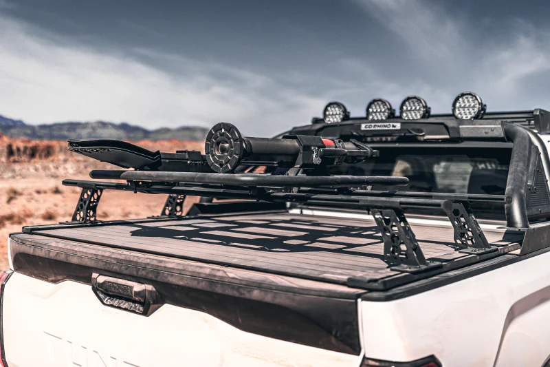 Go Rhino 15-22 Ford F-150 / 07-21 Toy. Tundra XRS Cross Bars Kit - Tex Blk (Attch Tonneau Cvr T-Trk) - Image 17