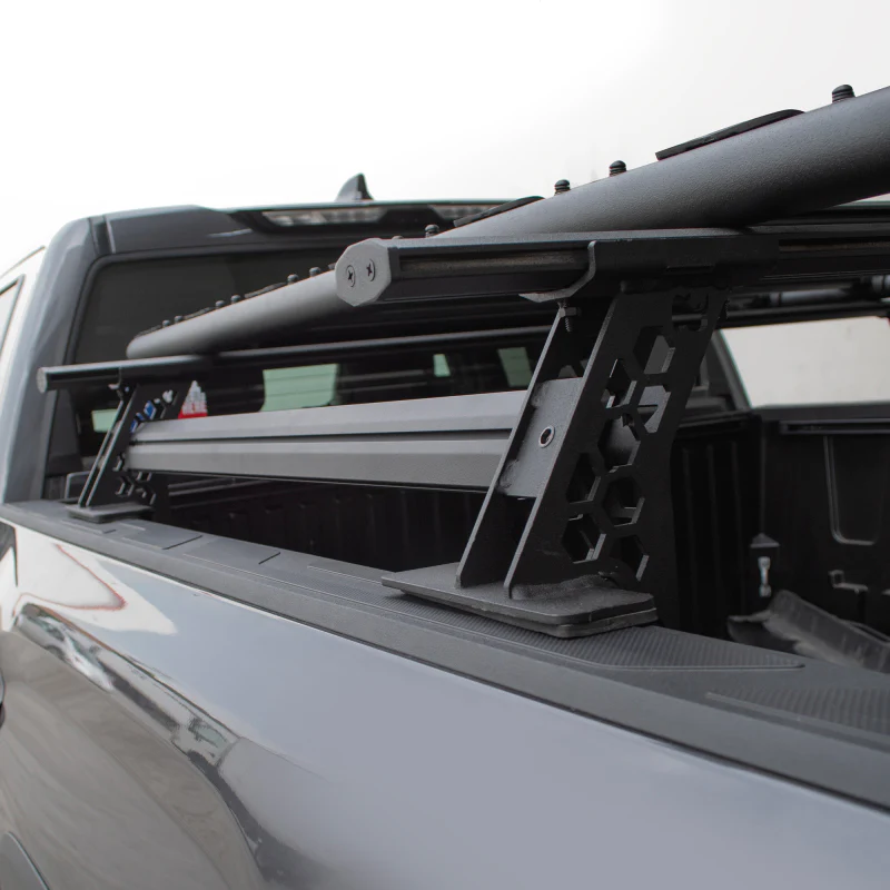 Go Rhino 15-22 Ford F-150 / 19-22 RAM 1500 / 07-21 Toyota Tundra XRS Cross Bars Kit - Tex. Blk - Image 12