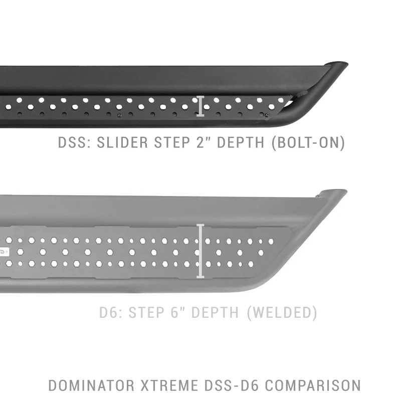 Go Rhino Dominator Extreme DSS Sliders - Tex Blk - 87in - Image 3