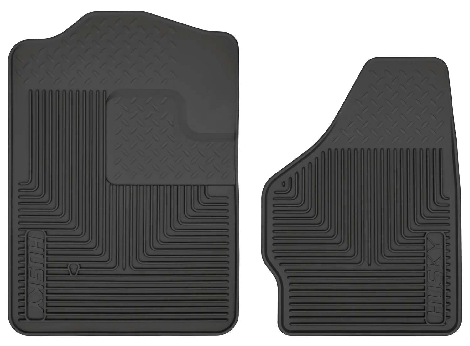 Heavy Duty Floor Mats Front Floor Mats For 1999-2010 F-250 Super Duty, F-350 Super Duty, F-450 Super Duty, Excursion Husky Liners - 51201