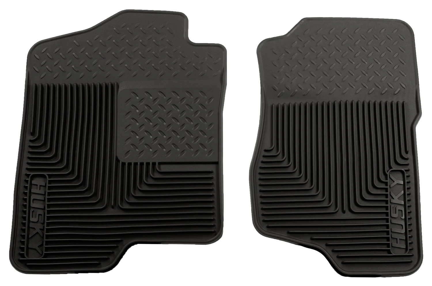 Heavy Duty Floor Mats Front Floor Mats For 2007-2014 Escalade ESV/EXT, Avalanche, Silverado/Sierra 1500/2500 HD/3500 HD, Suburban 1500/2500 Husky Liners - 51181