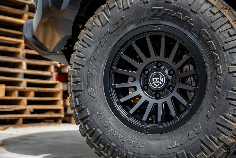 ICON Recon SLX 17x8.5 6x5.5 BP 25mm Offset 5.75in BS 95.1mm Bore Satin Black Wheel - Image 2