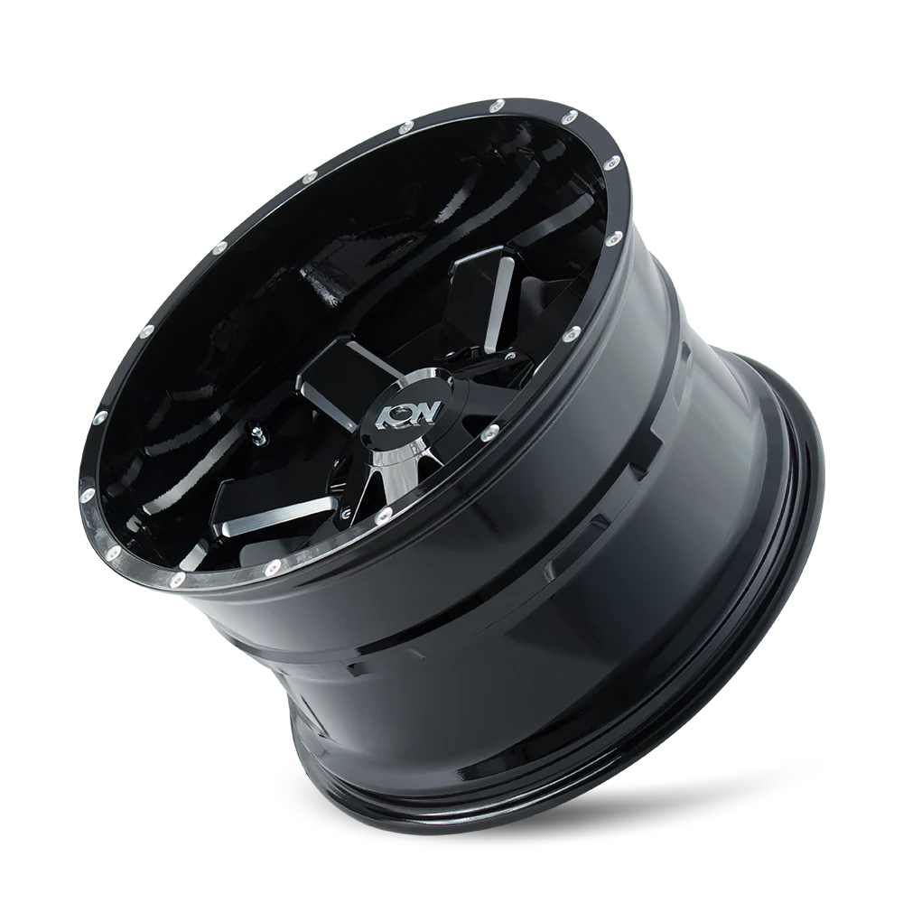ION 141 GLOSS BLACK MILLED 17X9 5-127/5-139.7 -12MM 87MM - 141-7952M - Ion Alloy - Image 3