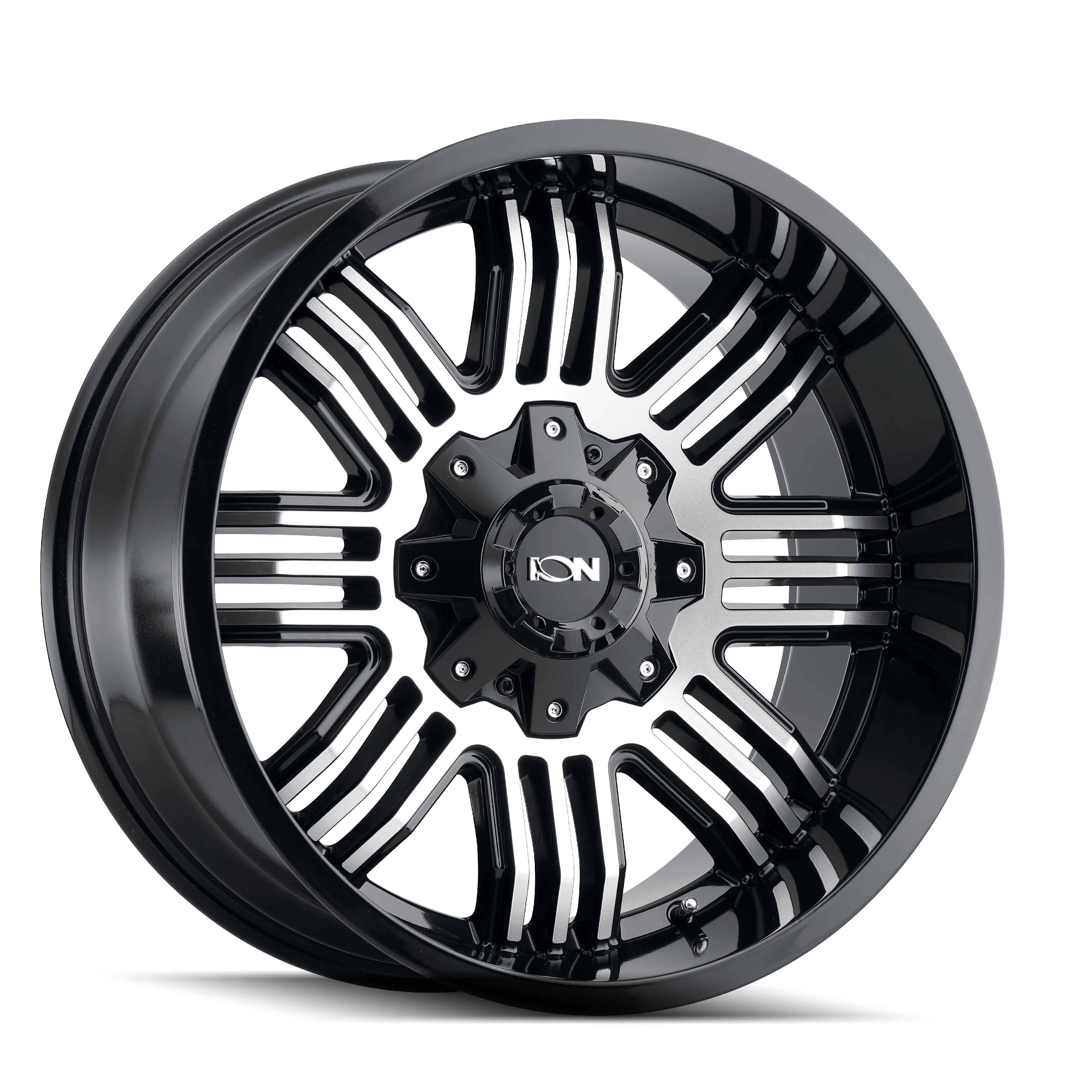ION 144 SATIN BLACK MACHINED 20X9 6-135/6-139.7 18MM 106MM - 144-2937B18 - Ion Alloy