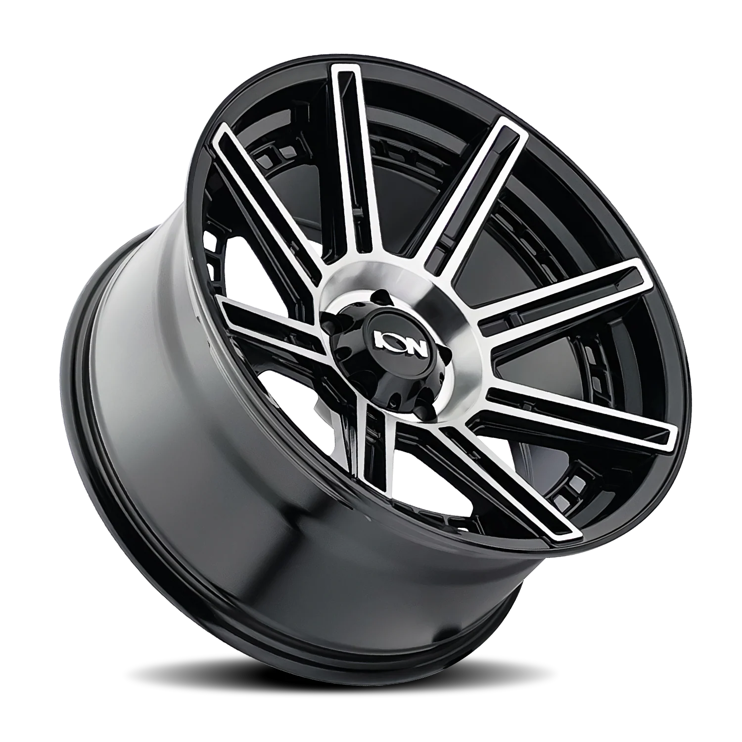 ION 149 GLOSS BLACK MACHINED 20X9 8-180 -12MM 124.1MM - 149-2978B - Ion Alloy - Image 2