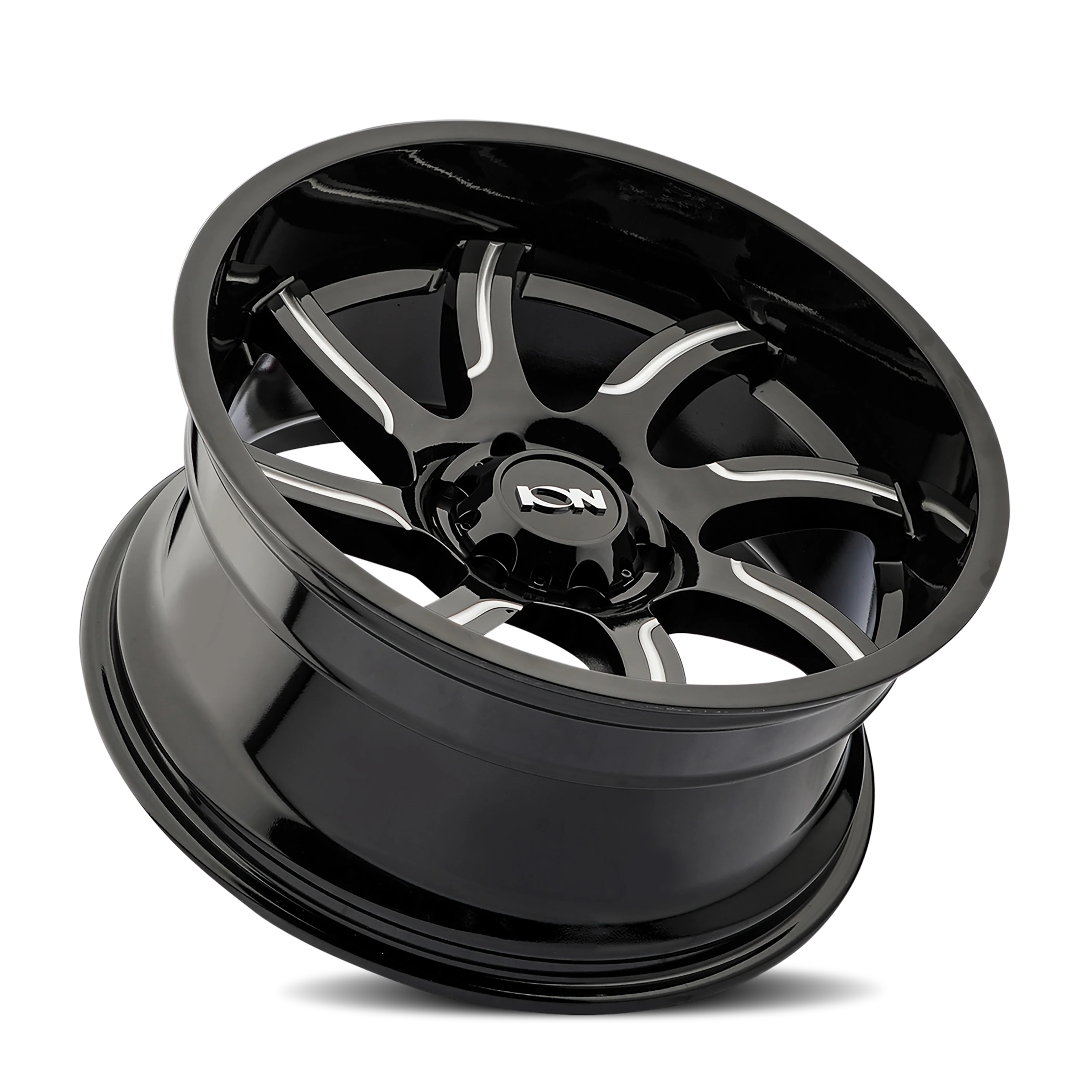 ION 151 GLOSS BLACK MILLED 20X10 6-135 -19MM 87MM - 151-2136M19 - Ion Alloy - Image 2